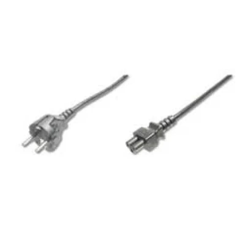 Assmann stroomkabel. Schuko - C5 M/V. 1,2 m. H05VV-F3G 0,75 mm². blauw (AK-440115-012-S)