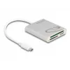 Kaartlezer DeLOCK 91005 USB 3.2 Gen 1 Type-C grijs CF MMC MicroSD