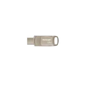 USB-flashdrive PATRIOT PS128GT560DS5D 128 GB USB 3.2 (USB-A / USB-C) Swivel zinklegering zilver