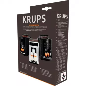 Reinigingstabletten KRUPS XS5300 voor koffiemachine, 10 stuks, 2 ontkalkers, filterpatroon inbegrepen