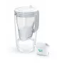 Waterfilterkan BRITA Glass+1 Maxtra Pro grijs, 2,4 L totaal / 1,5 L gefilterd, Maxtra Pro PP filter
