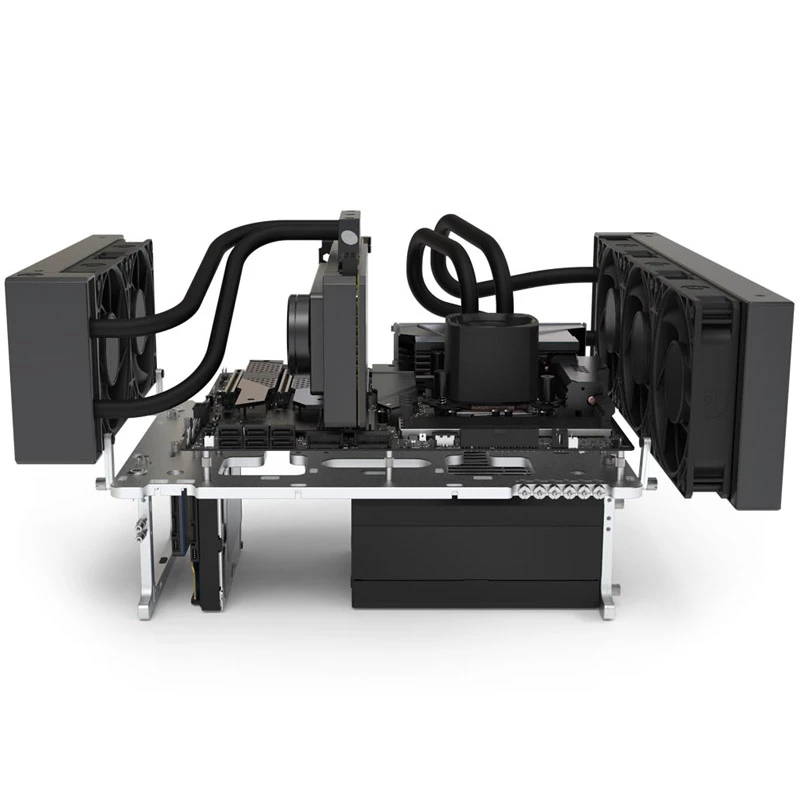 Open frametafel Streacom BC1 V2 zilver — ATX-ondersteuning, test- en montageplatform