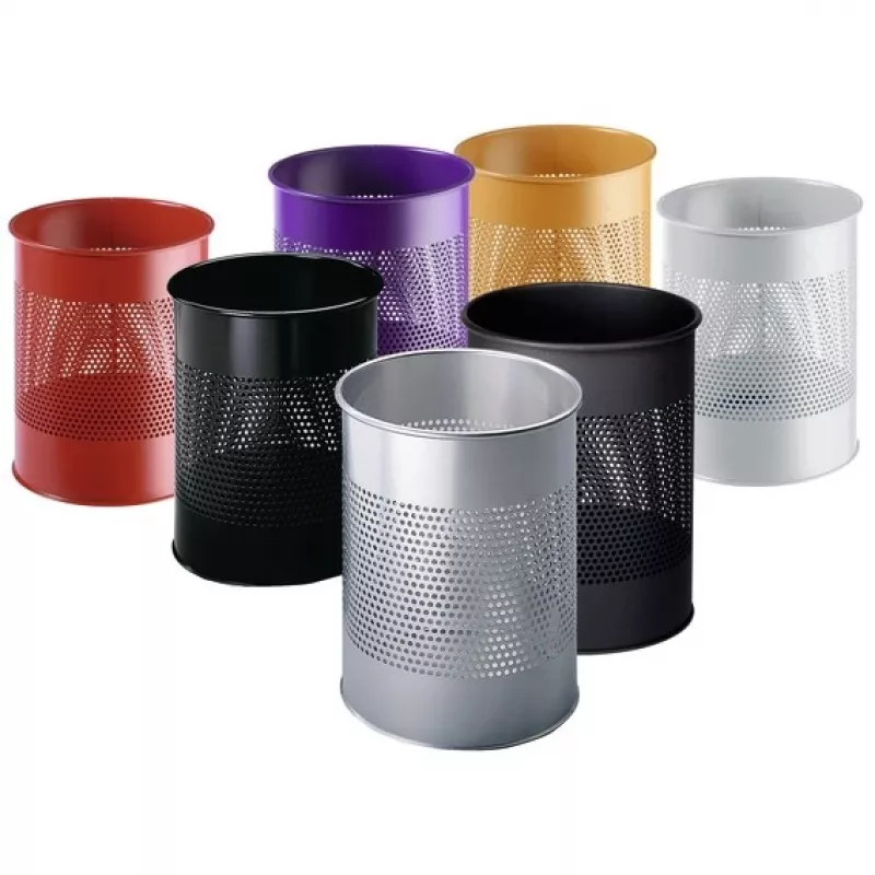 Durable 3310-23 polyester staal zilver diameter 26 cm hoogte 315 mm