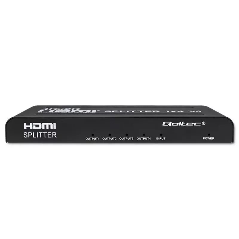 Qoltec 51798 actieve HDMI-splitter 4 x HDMI 4K x 2K | 3.4Gb/s