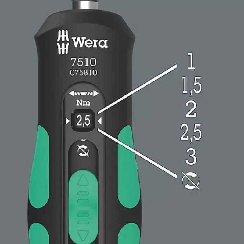 Wera 7510 Kraftform Safe-Torque Speed momentschroevendraaier, 1-3 Nm, 1/4″