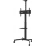 Vision VFM-F19 in hoogte verstelbare displaywagen, voor schermen van 31–80 inch (78,7–203 cm), 50 kg, zwart