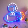 Decoratieve neonlamp MANTA SNL90MT Style Neon Lights — astronaut op raket motief