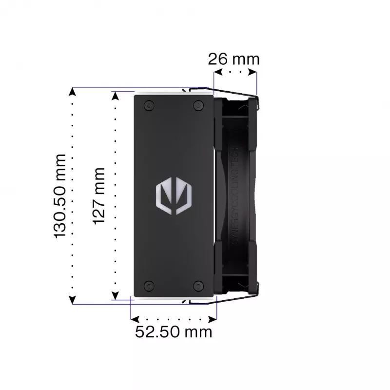 Endorfa Fera 5 zwart ARGB CPU-koeler