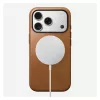 Telefoonhoesje Nomad Modern Leather Case voor iPhone 17 Pro, 16 cm (6,3 inch), tan, leer & PC/TPU