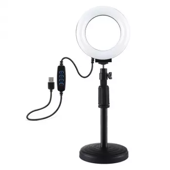 Ring-led-lamp Puluz met verstelbaar statief PU391