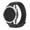 Nylon sportarmband FIXED QuickFit 22 mm voor Garmin, donkergrijs, pols 160–210 mm