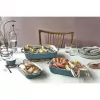 Staub 40508-172-0 rechthoekige keramische bakset, 3-delig, Antique Turquoise