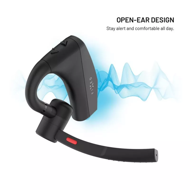 FIXED Talk Pro Bluetooth-headset, zwart