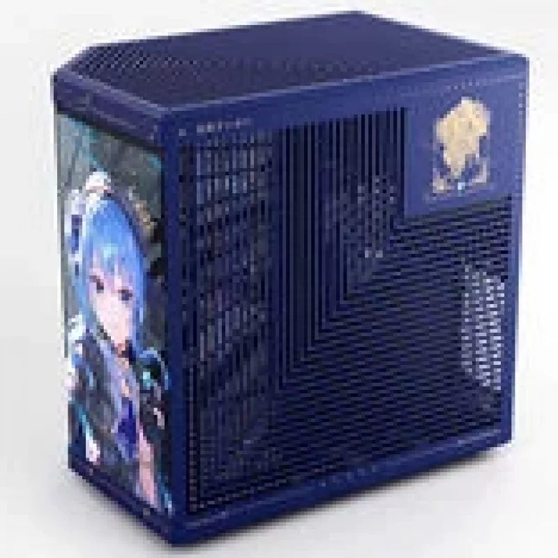 Computerbehuizing HYTE Y70 Hoshimachi Suisei blauw gehard glas — mid-tower ATX-behuizing met gehard glazen panelen