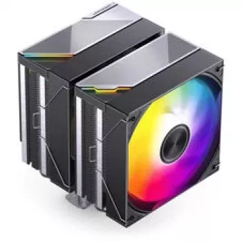 CPU-koeler Jonsbo CA80 dual-tower, 2×120mm PWM-ventilatoren, ARGB, zwart