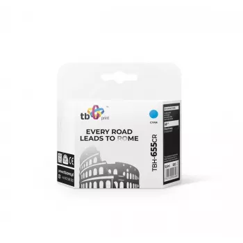 Inktpatroon TB compatibel met HP 655, cyaan, ref.