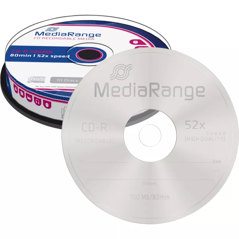CD-R MediaRange MR214 700 MB 52x 10 stuks