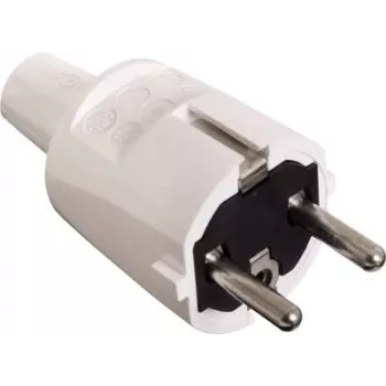AS SCHWABE PVC-stekker 16A, 250V robuuste versie wit (62221)