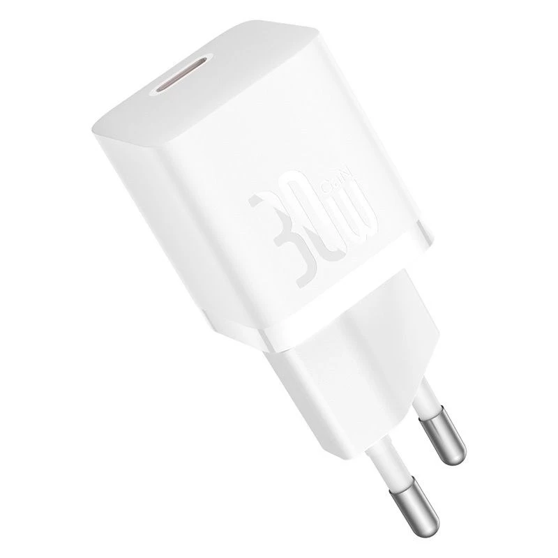 Baseus P10110902213-01 USB-C GaN5 mini 30W netlader wit
