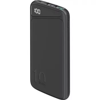 Snel opladende powerbank 10.000 mAh (zwart, USB-C PD, QC 3.0, 10.000 mAh)