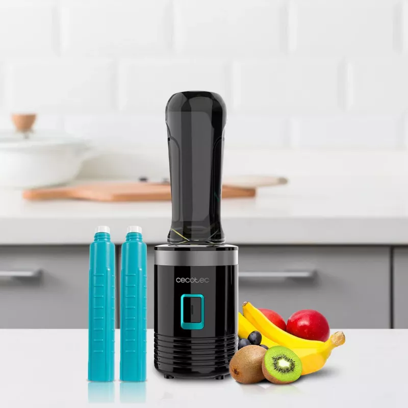 Cecotec Power Titanium 350 EasyGo blender, 350 W, 2 bekers van 600 ml, zwart