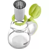 Glazen kan Lamart LT7028 groen transparant 13 cm diameter 155 mm hoogte