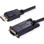 Value 11.99.5802 videokabel-adapter 2 m VGA (D-Sub) DisplayPort zwart (11.99.5802)