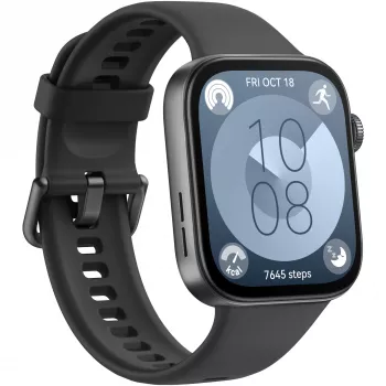 Huawei WATCH Fit 3 4,62 cm (1,82 inch) AMOLED 43,2 mm digitaal 408 x 480 pixel touchscreen zwart Wi-Fi GPS (satelliet)
