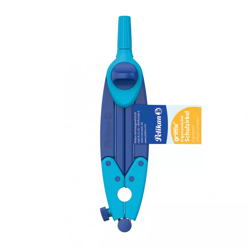 Pelikan Schulzirkel griffix blauw reservemijnen hangbox (700818)