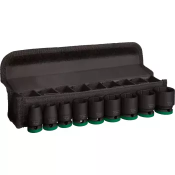 Slagsleutelset Bosch Powertools PRO 1/2 inch 9-delig, zwart