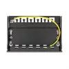 DELOCK blindplaat 6-poorts voor Keystone RJ‑modules, zwart, metaal, voor tafel-/wand-/dinrailmontage