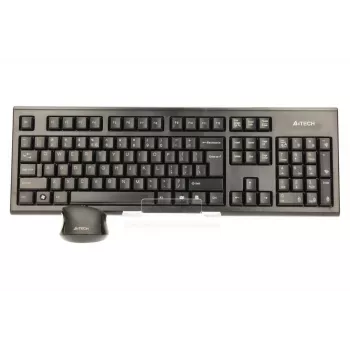 A4Tech 7100N desktop-toetsenbord muis inclusief RF Wireless QWERTY Engels zwart