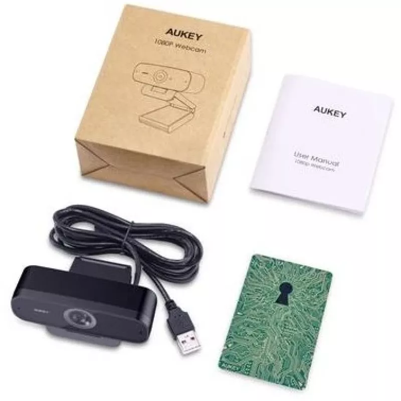 Webcam AUKEY Impression 2 MP 1920 x 1080 pixels USB zwart