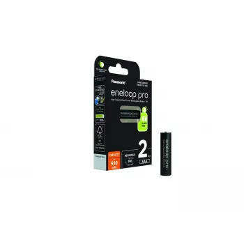 Accu's PANASONIC ENELOOP PRO AAA 930 mAh 2 stuks (BK-4HCDE/2CP)