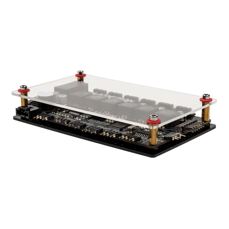 Lamptron CU135 Fan Controller + RGB Controller met display, ARGB - zwart