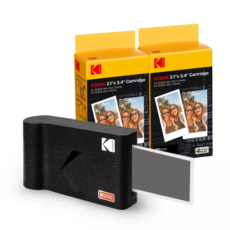 Instantcamera Kodak Mini 2 Era zwart — compacte instantcamera, kleurendruk