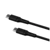 USB-C naar USB-C kabel FIXED FIXDLS-CC12-BK, 1,2 m, 60 W stroom en data