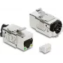 Keystone-module DELOCK 86610 — plat, roestvrij staal, RJ-45, 16,4×37,5×22 mm