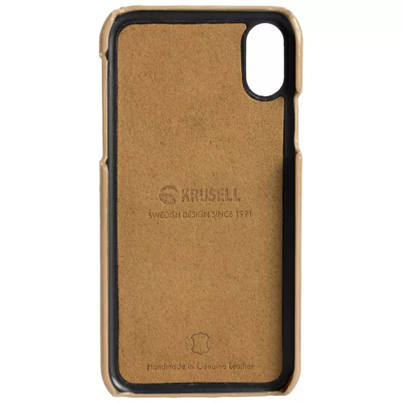 Cover Krusell Sunne 2-kaarten-cover iPhone XS Max 16.5 cm beige