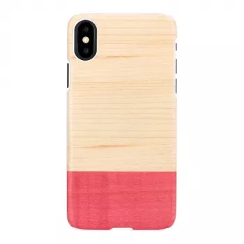 Smartphonehoesje man and wood voor iPhone X/XS – wit, Mismatch-design