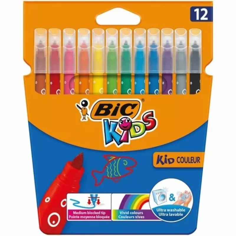 BIC viltstiften CF KID750 12 kleuren 9202937