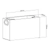 Organizer MACLEAN MC-479 universele opbergbox 367×150×220 mm, draagvermogen 8 kg