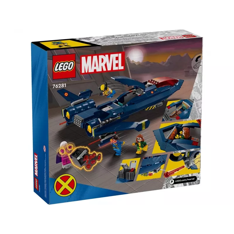 Constructiespeelgoed LEGO Marvel Super Heroes X-Jet 76281 met 5 minifiguren