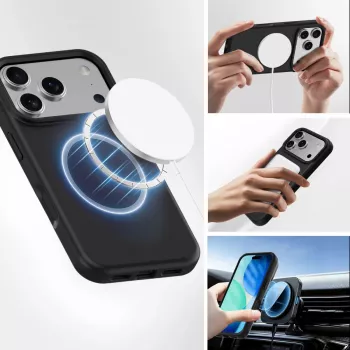 Border Case 4smarts Cupertino iPhone 17 Pro zwart 16 cm