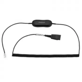 Jabra GN1218 AC 2m spiraal, kabel, zwart
