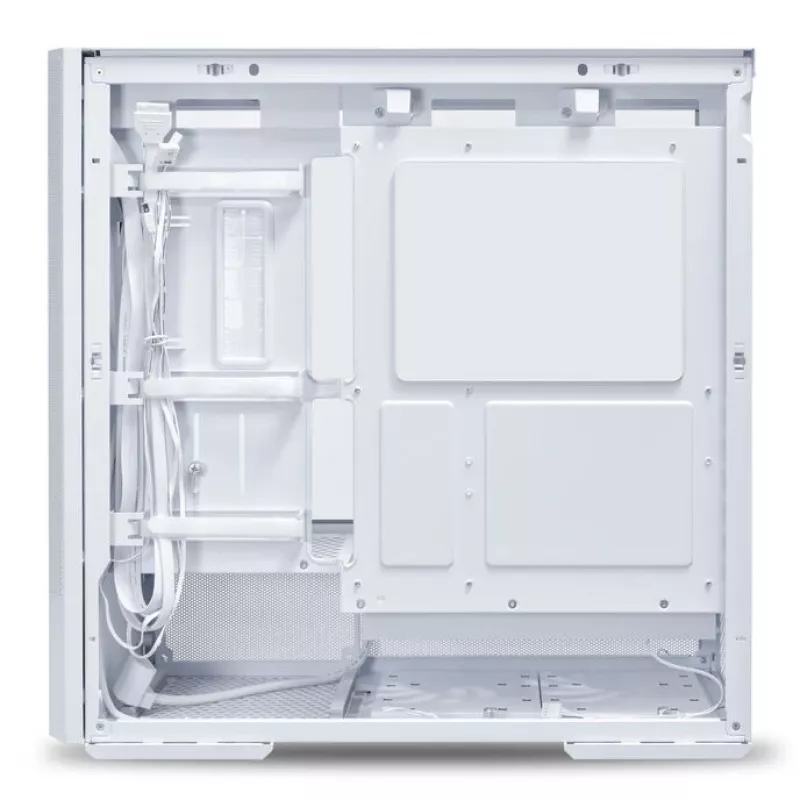 Midi-Tower-PC-behuizing Lian Li LANCOOL 207 — wit, transparant paneel, ondersteunt ATX/MicroATX/MiniITX, geen voeding