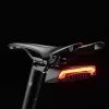 Rockbros LKWD-R1 fietsachterlicht met laser en afstandsbediening, zwart