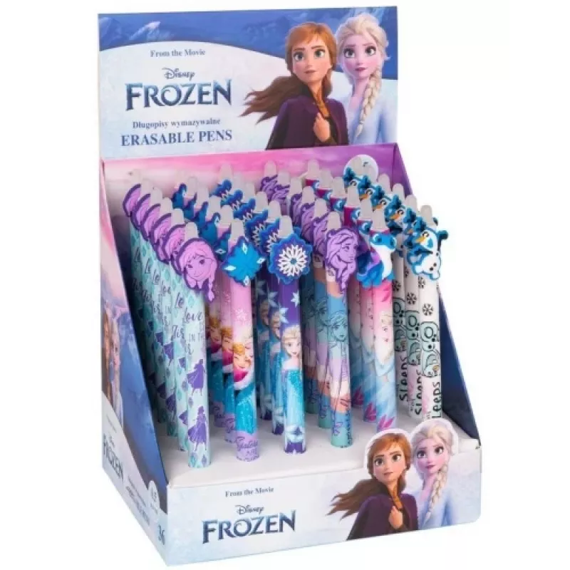 Intrekbare uitwisbare pen Cool Pack Disney Frozen 53703PTR – blauwe inkt, intrekbare punt