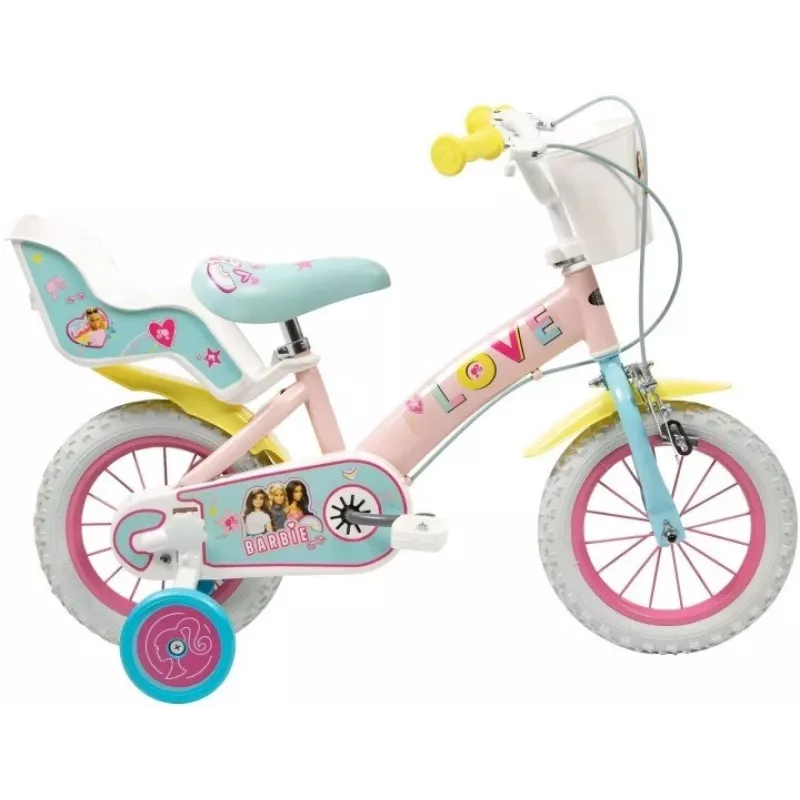 Kinderfiets Toimsa 12 inch model 1265 — Barbie-design, 12-inch wielen, geschikt voor peuters