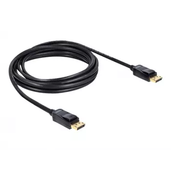 DisplayPort-kabel DeLOCK 82424 3 m stekker-stekker goud zwart